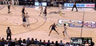 杀死比赛？戈登接球三分稳稳命中&快船喊掉最后一个暂停