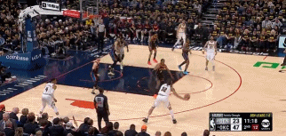 苦苦支撑！戈登侧翼单挑干拔三分命中 掘金依然落后20分以上