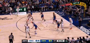 多特冲击篮筐要扣造小波特犯规 掘金挑战失败&多特两罚中一