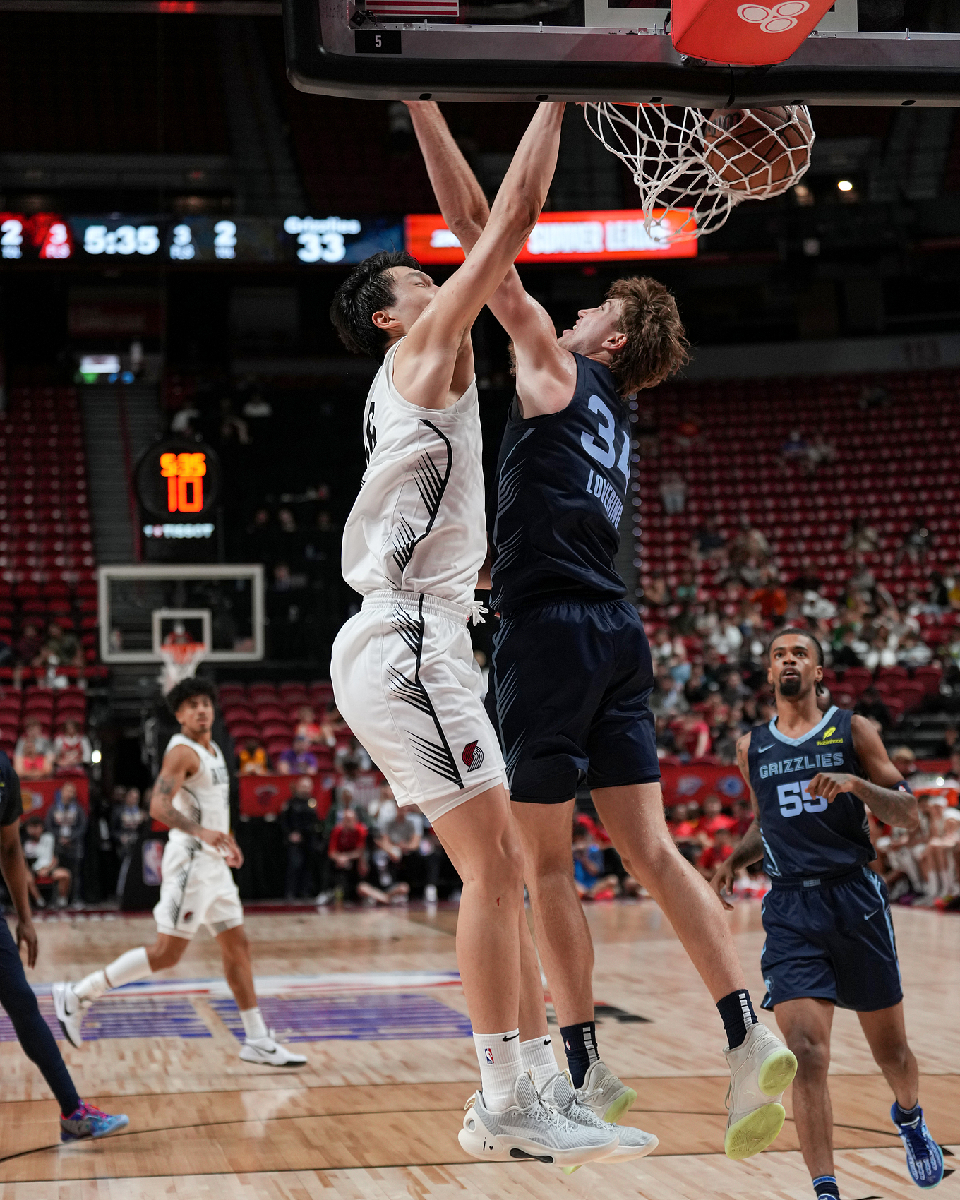 【开拓者】杨瀚森：感觉扣篮跳得不是很高在NBA有时低位打得难